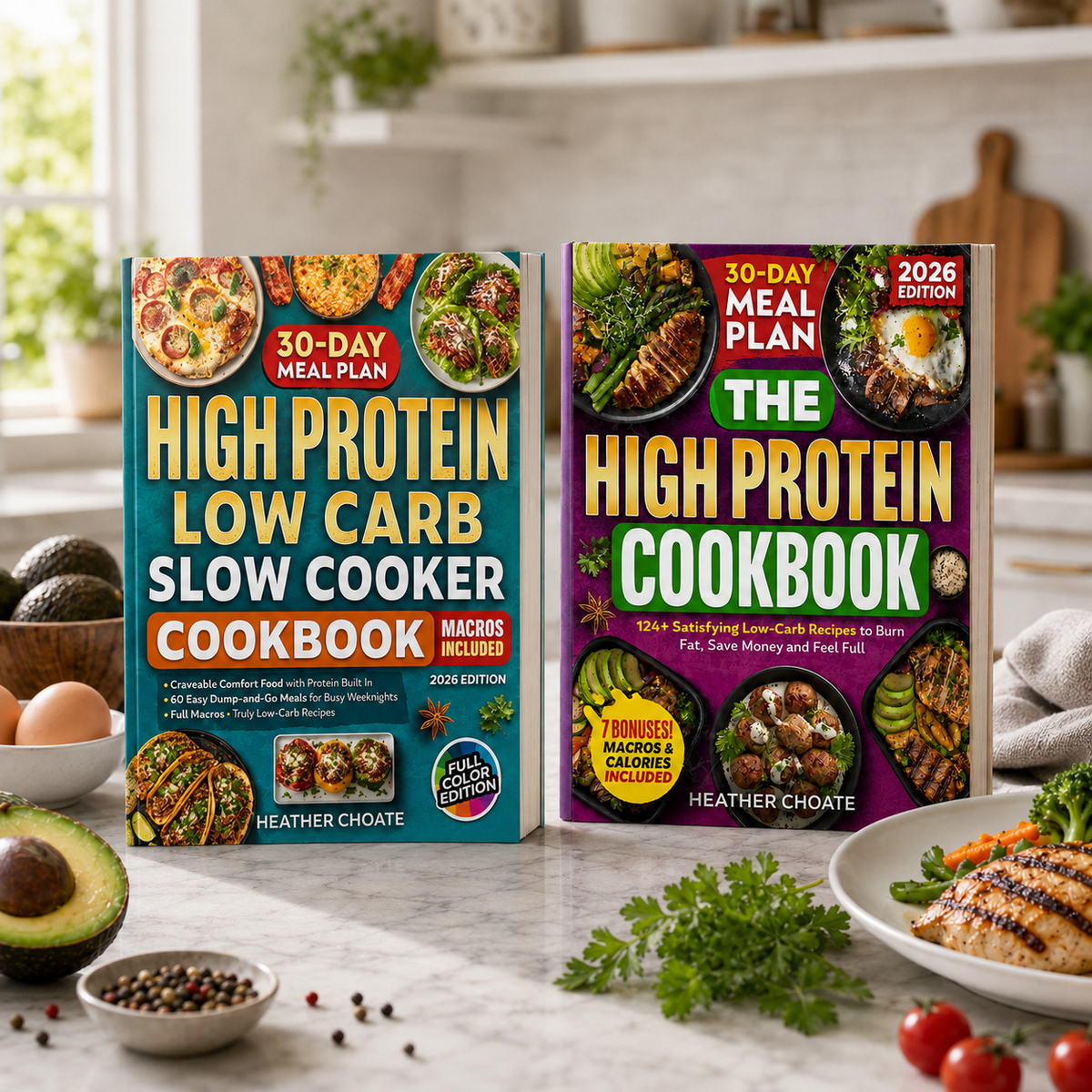 Complete High Protein Bundle (125+ Recipes + Slow Cooker Meals)
